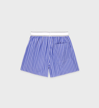 Serif Logo Boxer Short - Blue Striped