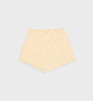 Script Logo Disco Short - Almond/Black