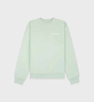 Self Love Club Crewneck - Jade/Cream