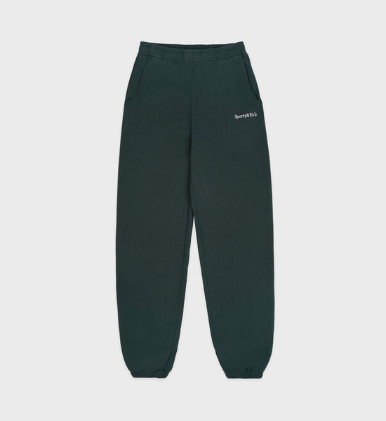 Serif Logo Embroidered Sweatpant - Sporty & Rich