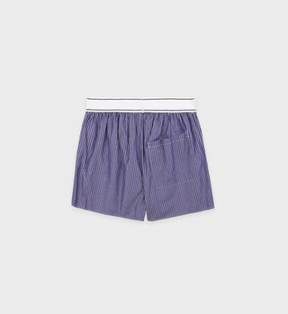 Serif Logo Boxer Short - Navy Striped