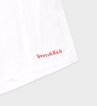 Serif Logo Active Short - White/Bright Red