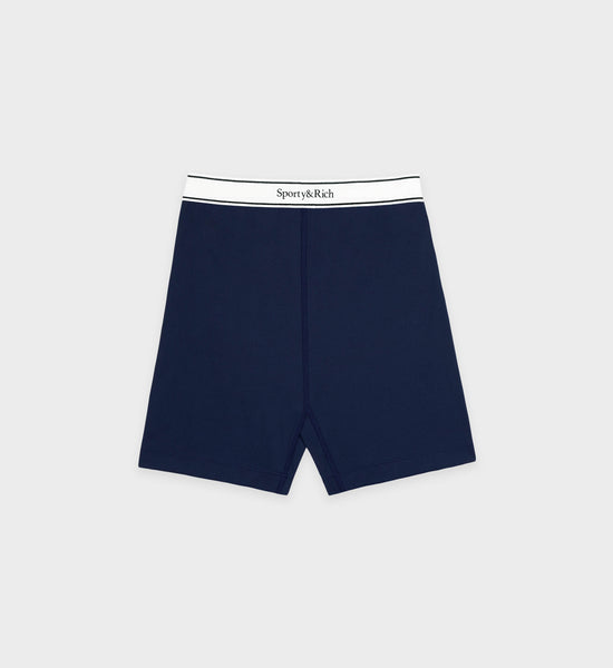 Short cycliste Serif Logo - Marine