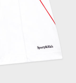 Serif Logo Borg Short - White/Navy/Red