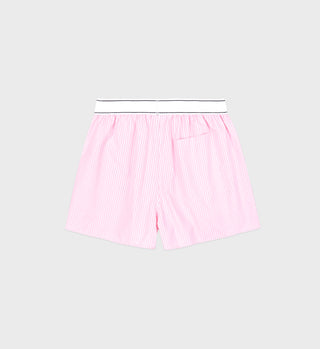 Serif Logo Boxer Short - Ballet/White