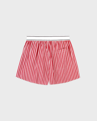 Serif Logo Boxer - Ruby Stripe