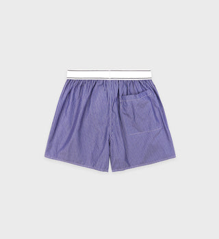 Serif Logo Boxer - Navy/White