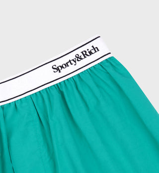 Serif Logo Boxer Short - Caribbean