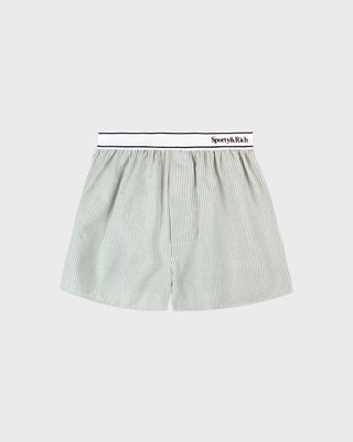 Serif Logo Oxford Boxer - Forest striped