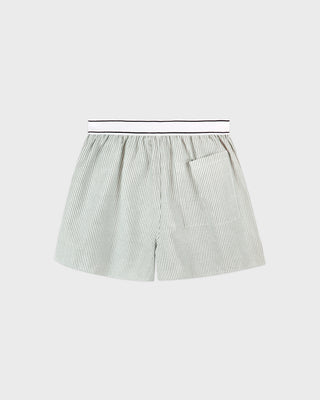 Serif Logo Oxford Boxer - Forest striped