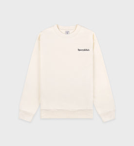 Sweat Serif Logo - Crème/Marine