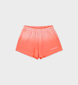 Serif Logo Disco Short - Dip Dye Pink/White