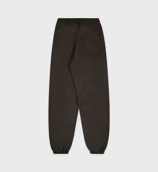 Pantalon de survêtement Serif Logo - Noir Décoloré/Blanc