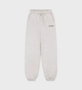 Serif Logo Sweatpant - Heather Gray/Navy