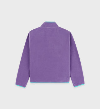 Serif Logo Kids Polar Sweatshirt - Dusty Grape