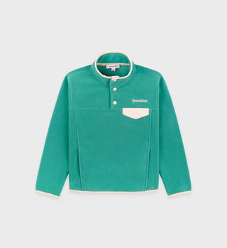 Serif Logo Kids Polar Sweatshirt - Spring Green