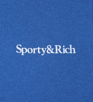 Serif Logo Kids Sweatpant - Paris Blue/White