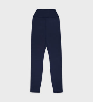 Serif Logo Legging - Navy/White