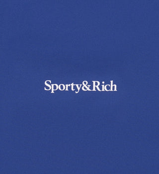 Serif Logo Legging - Imperial Blue/White