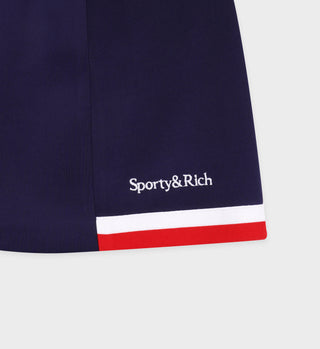 Serif Logo Mila Skirt - Navy/White/Red