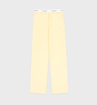 Serif Logo Pyjama Trousers - Canary/White