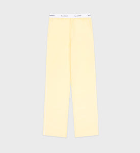 Serif Logo Pyjama Trousers - Canary/White