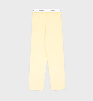 Serif Logo Pyjama Trousers - Canary/White