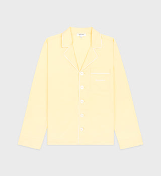 Serif Logo Pyjama Shirt - Canary/White