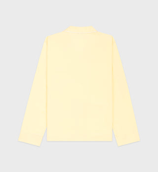 Serif Logo Pyjama Shirt - Canary/White