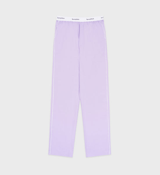 Serif Logo Pyjama Trousers - Lilac/White