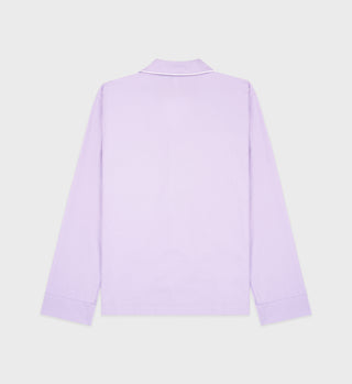 Serif Logo Pyjama Shirt - Lilac/White