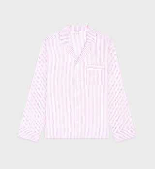 Serif Logo Pyjama Shirt - Lilac Striped