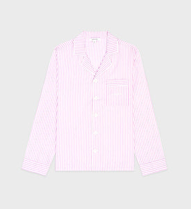 Serif Logo Pyjama Shirt - Lilac Striped