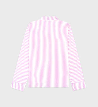 Serif Logo Pyjama Shirt - Lilac Striped