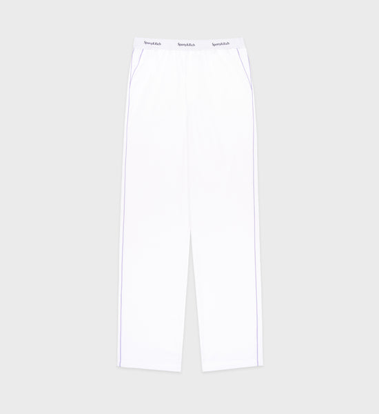 Serif Logo Pyjama Trousers - White/Lilac