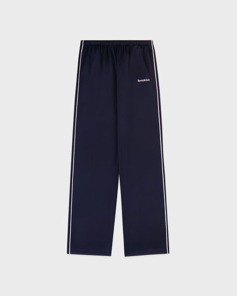 Serif Logo Retro Track Pant - Navy/White