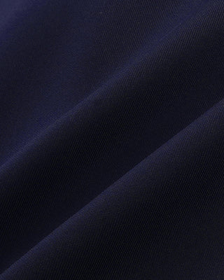 Close-up of dark blue fabric with visible texture