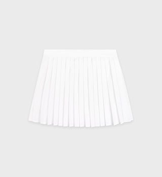 Serif Logo Anae Skirt - White/Dark Navy