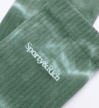 Serif Logo Socks - Gemstone Tie Dye