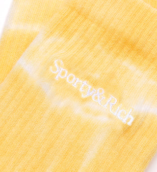 Serif Logo Socks - Sunshine Tie Dye