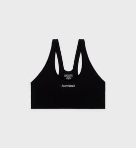 Brassière sport Serif Logo - Noir/Blanc