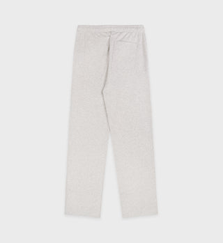 Serif Logo Straight Leg Sweatpant - Heather Gray/Navy