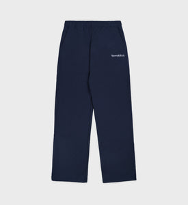 Pantalon de survêtement jambe droite Serif Logo - Marine/Blanc