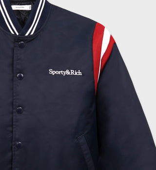 Veste Varsity Serif Logo - Marine/Blanc/Rouge