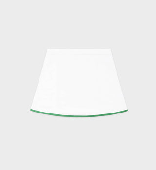Serif Logo Wrap Skirt - White/Verde