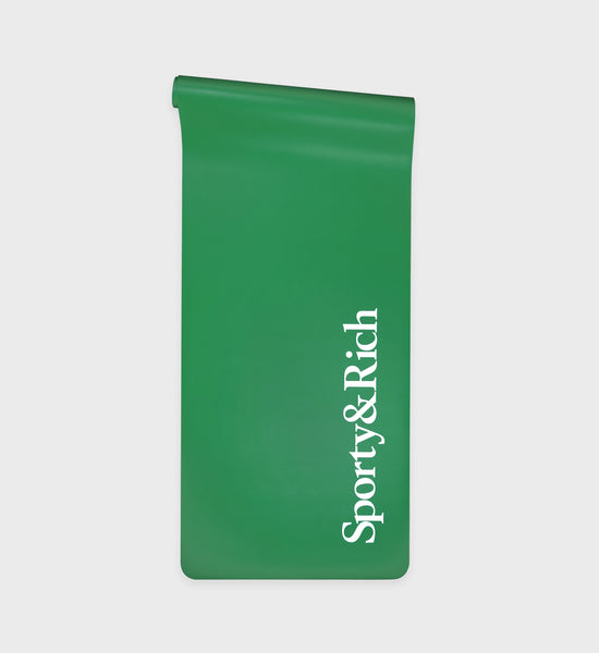 Serif Logot Yoga Mat - Alpine/White