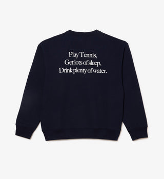 Play Tennis Crewneck - Marine/Farine