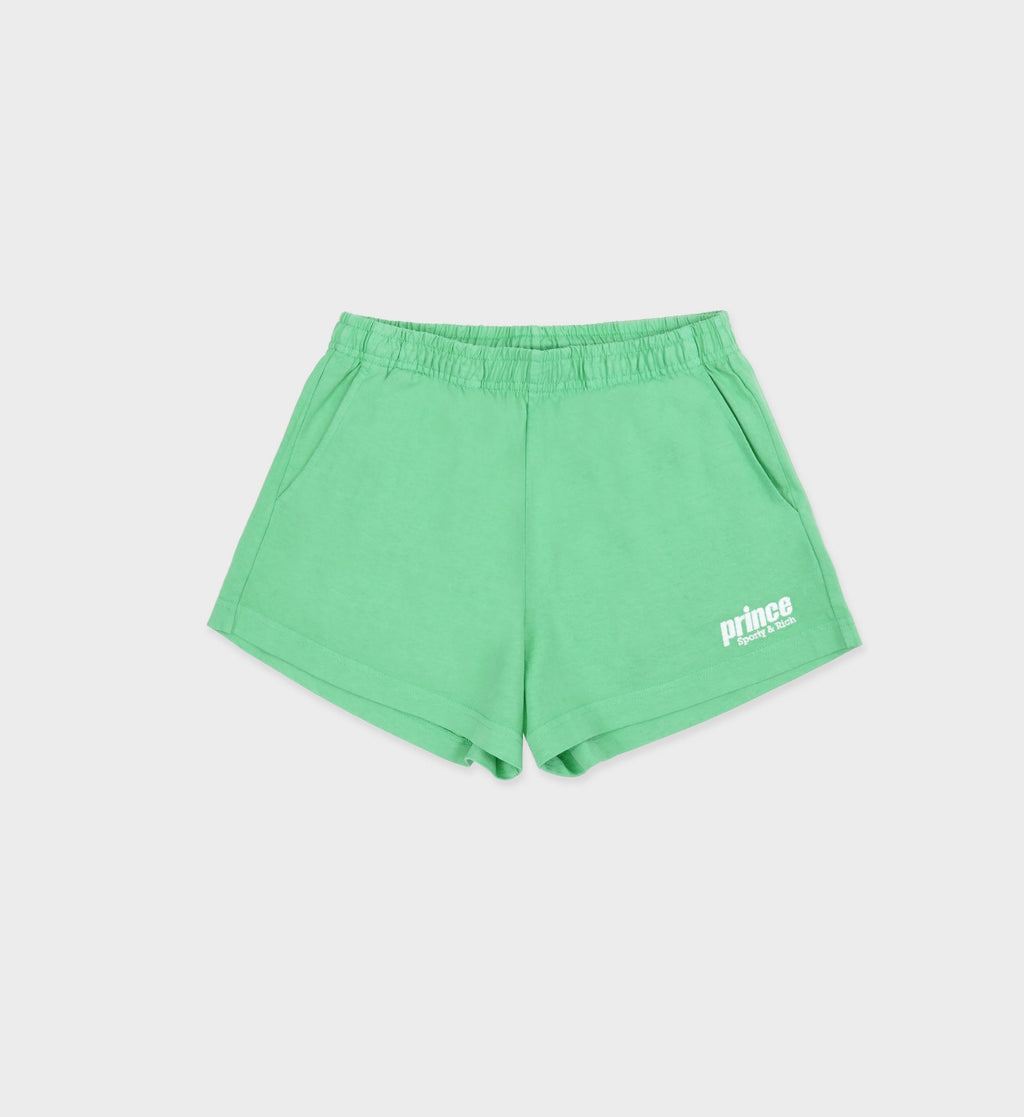 Prince Sporty Embroidered Disco Short - Clean Mint/White – Sporty & Rich