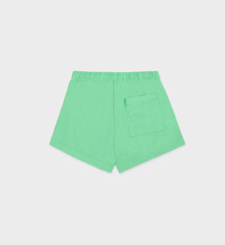 Prince Sporty Embroidered Disco Short - Clean Mint/White