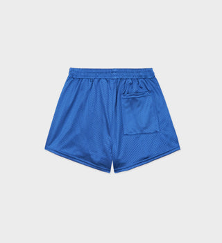 Prince Health Mesh Disco Short - Lapis/White